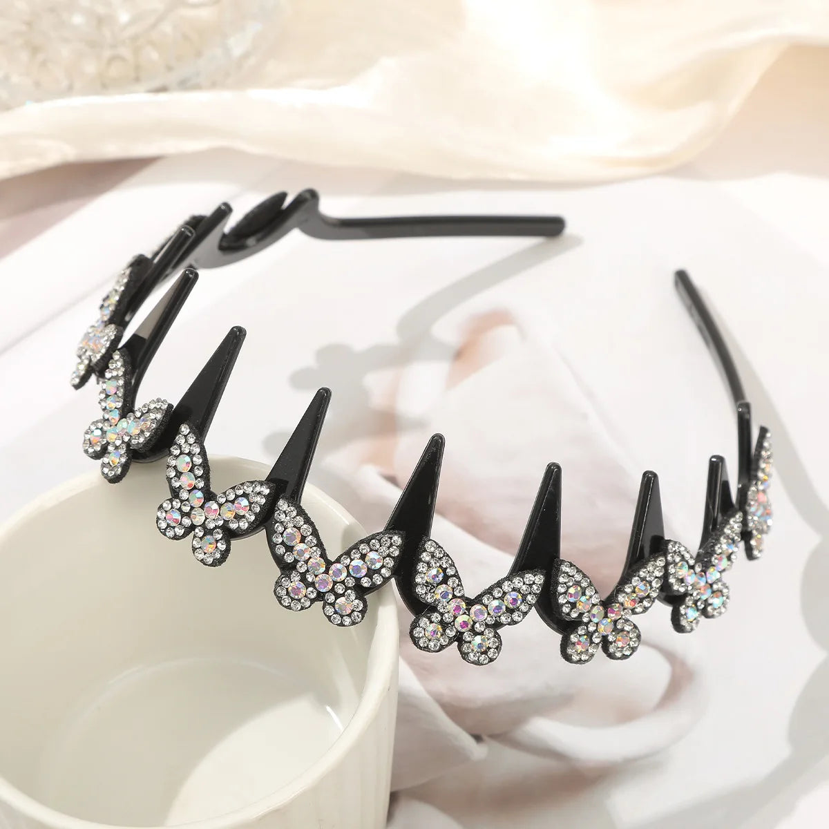 Elegant Christal Butterfly  Headband