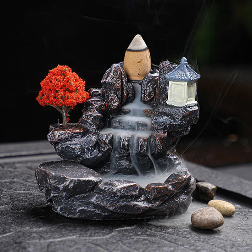 Serene Waterfall Backflow Incense Burner