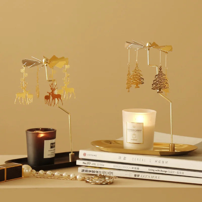 Rotating Candle Carousel Holder