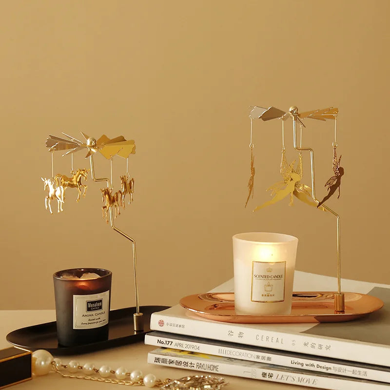 Rotating Candle Carousel Holder