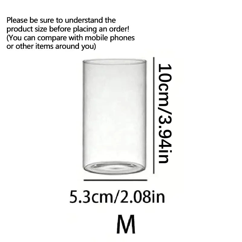 Elegant Clear Glass Candle Holder (Candles Not Included)