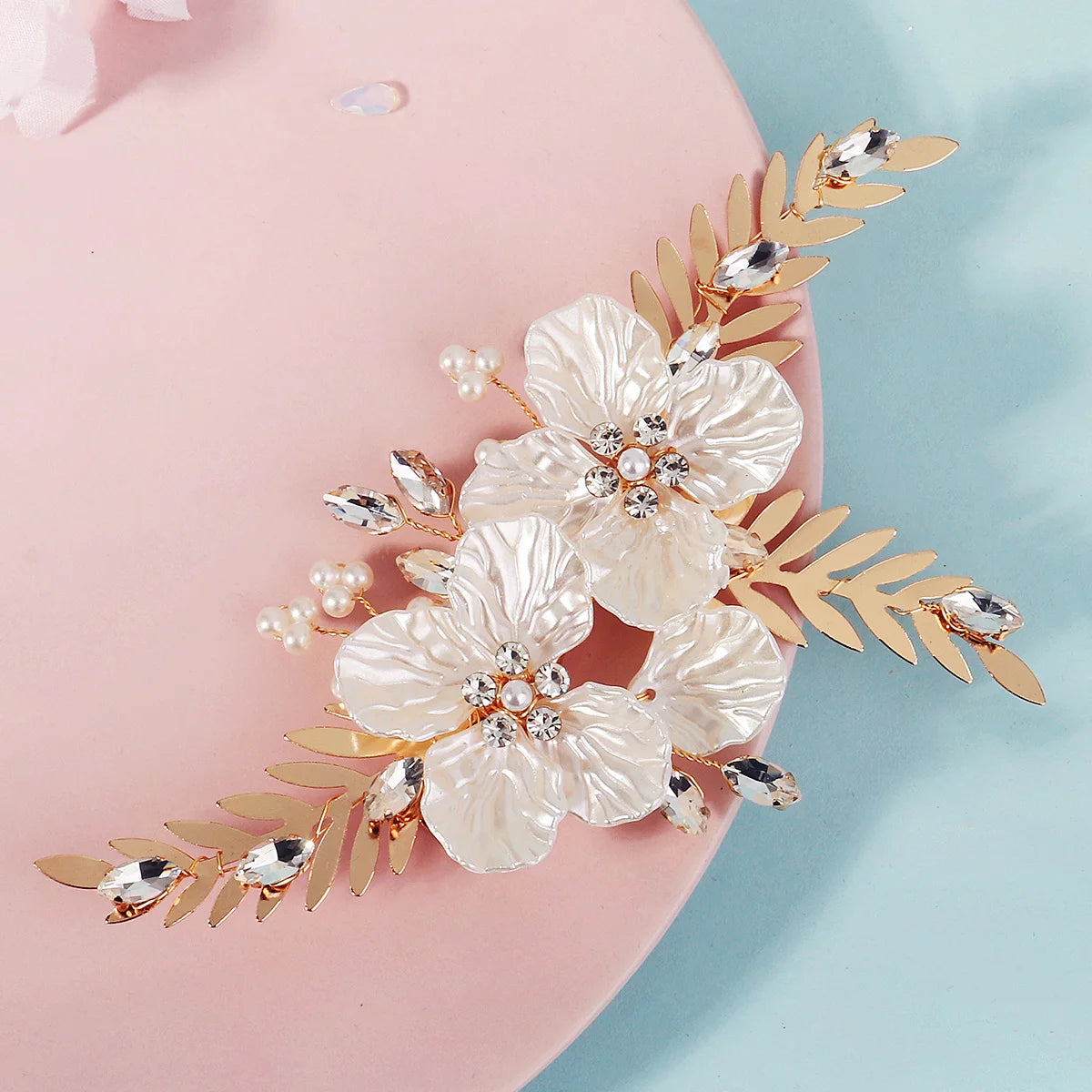 Blush Pearl Bloom Hair  Clip