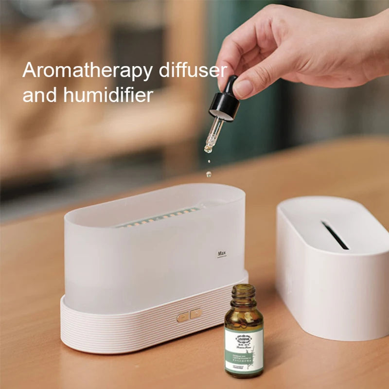 Flame Aroma Diffuser- Led Fire Effect Humidifier