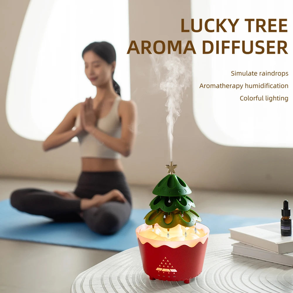 UFO Umbrella Essential Oils Diffuser Humidifier Night Lights