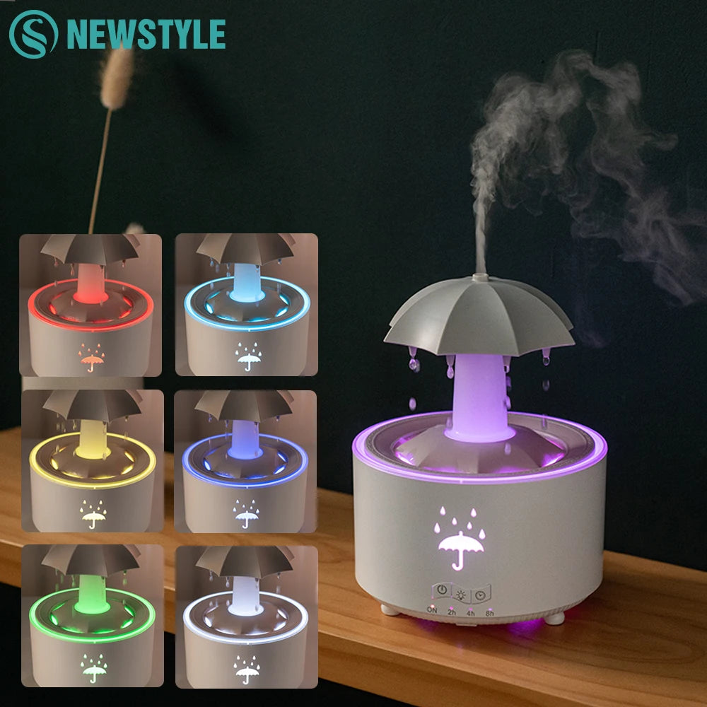 UFO Umbrella Essential Oils Diffuser Humidifier Night Lights