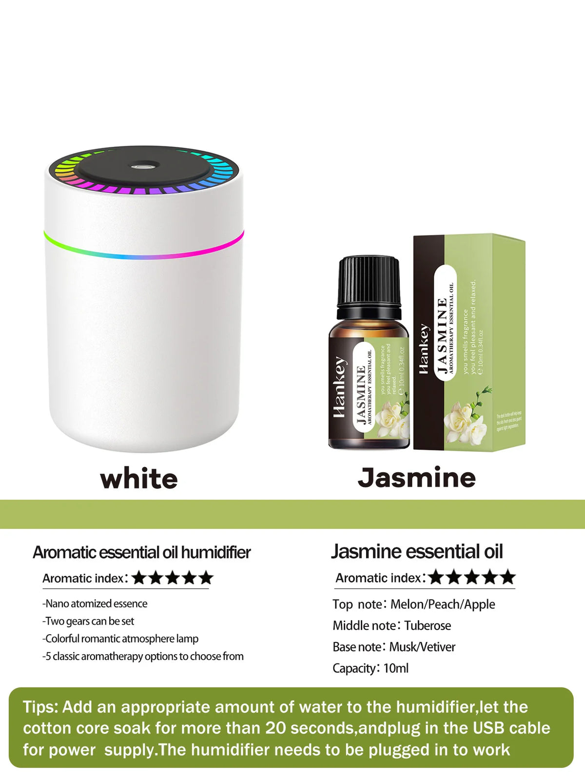 180ml Aromatherapy diffuser LED 7 color light