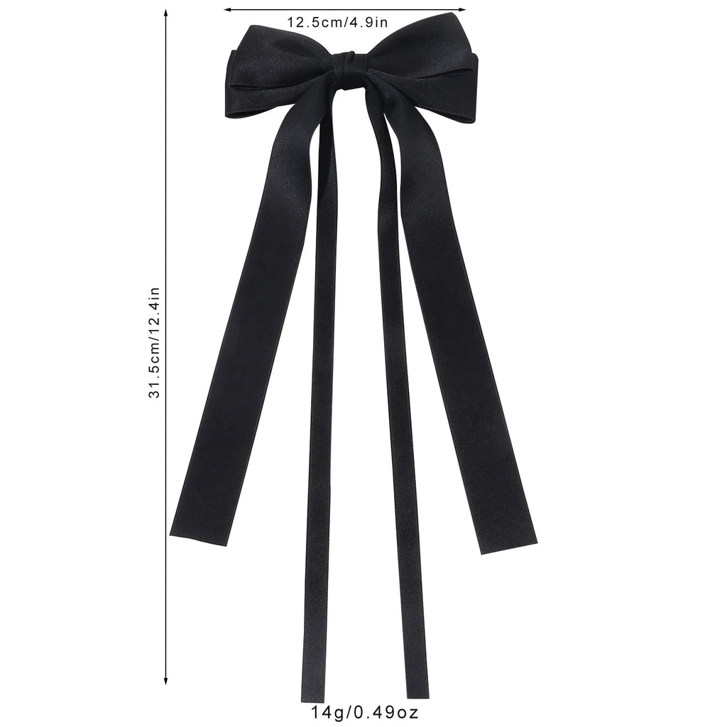 Elegant Satin Ribbon Hair Bow Clip