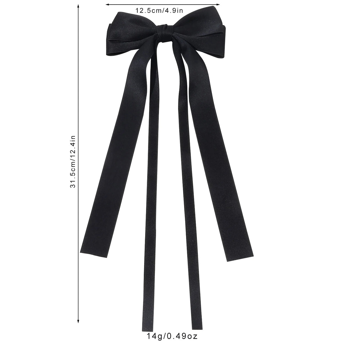 Elegant Satin Ribbon Hair Bow Clip