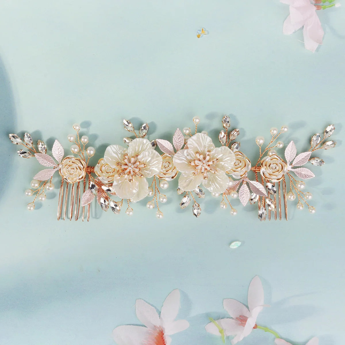 Blush Pearl Bloom Hair  Clip