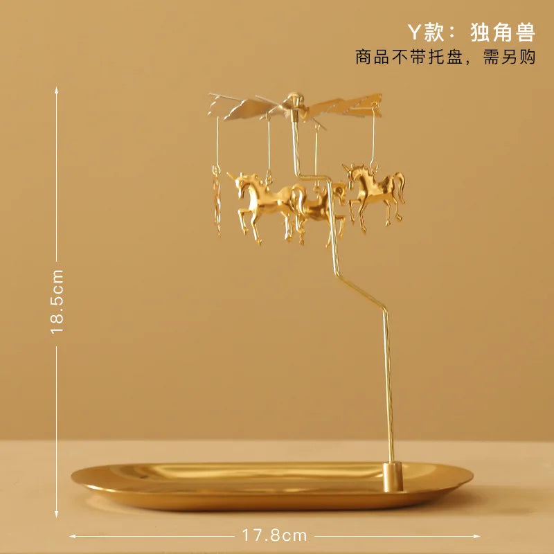 Rotating Candle Carousel Holder