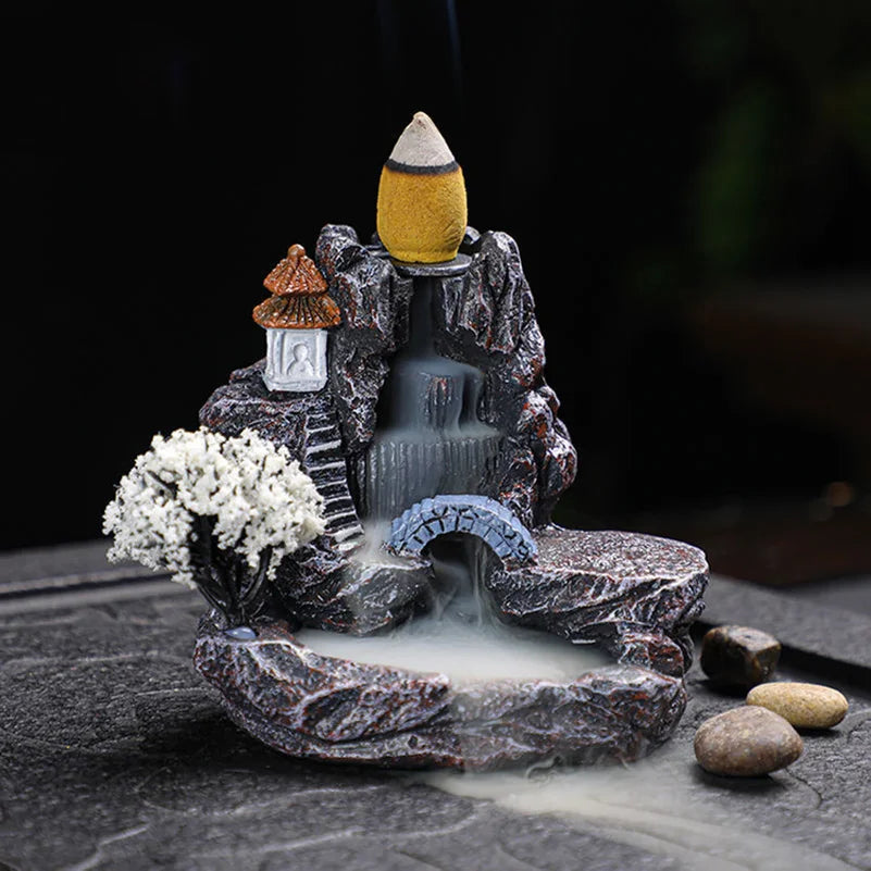 Serene Waterfall Backflow Incense Burner