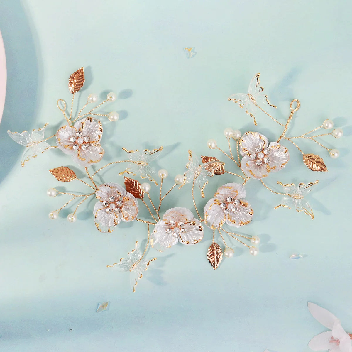 Blush Pearl Bloom Hair  Clip