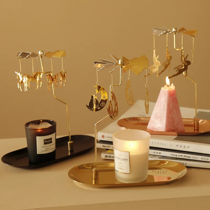 Rotating Candle Carousel Holder