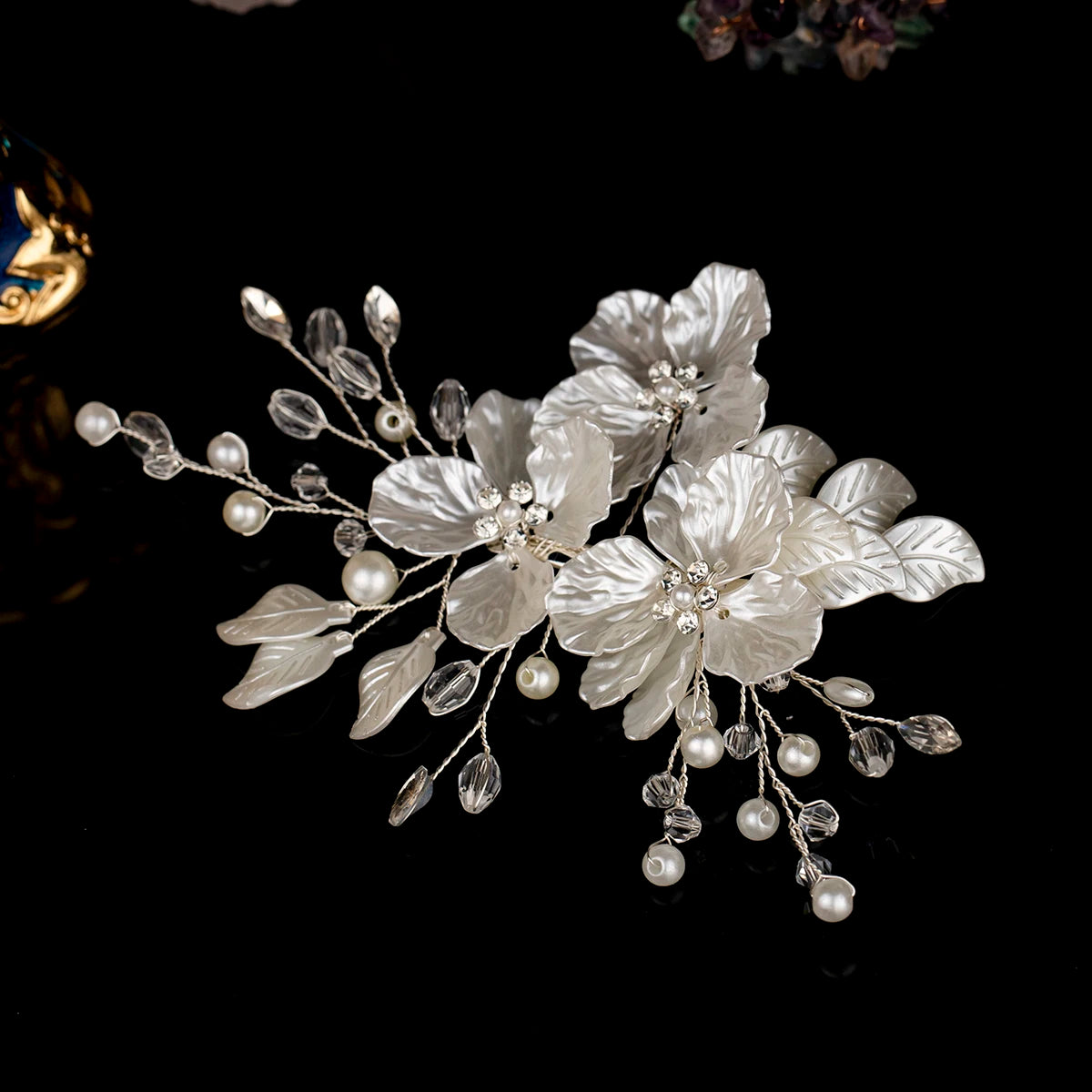 Blush Pearl Bloom Hair  Clip