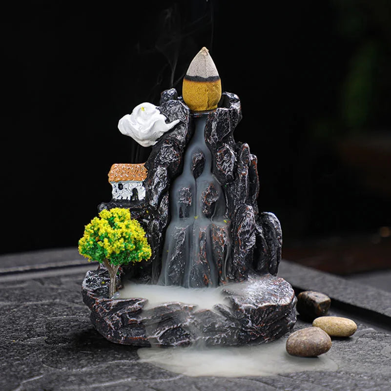 Serene Waterfall Backflow Incense Burner