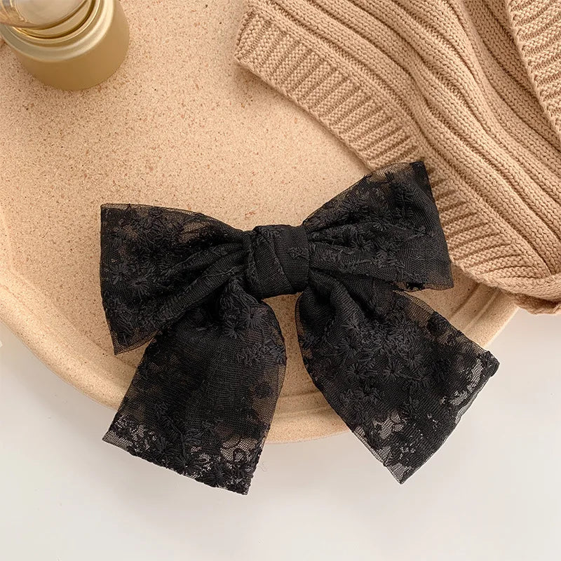 Elegant Lace Ribbon Hair  Clip