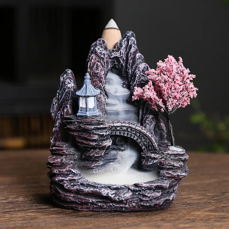 Serene Waterfall Backflow Incense Burner