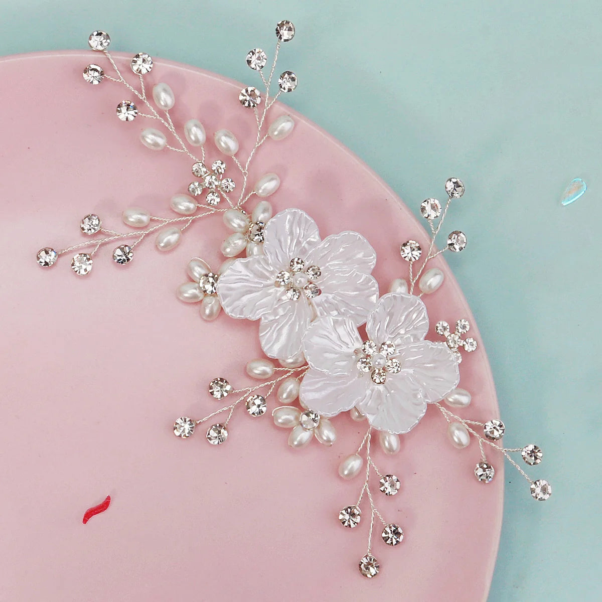 Blush Pearl Bloom Hair  Clip