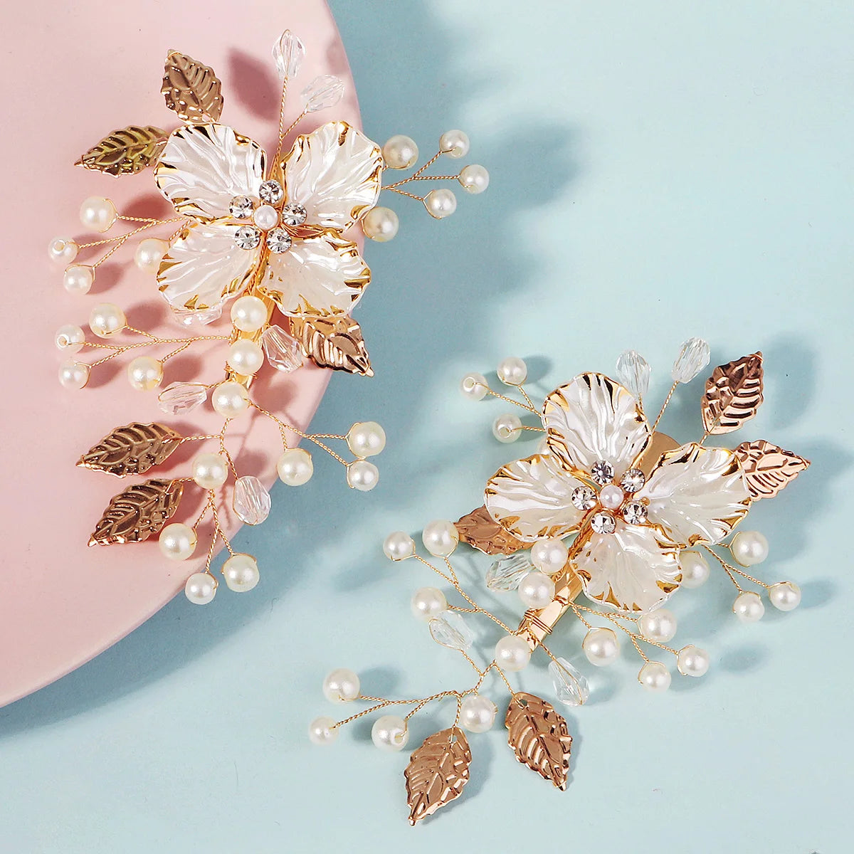 Blush Pearl Bloom Hair  Clip