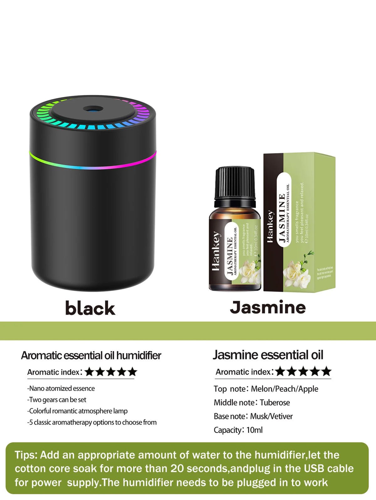 180ml Aromatherapy diffuser LED 7 color light