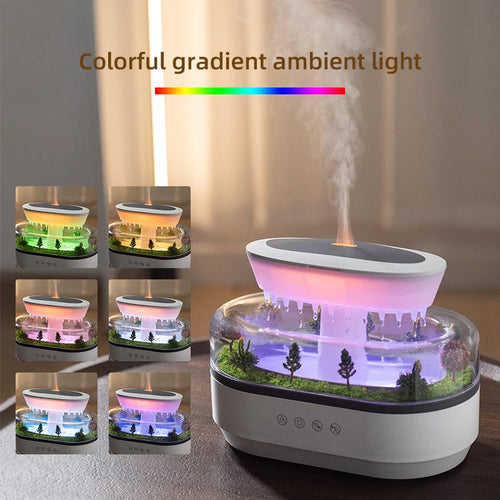 Aroma Humidifier Raindrop Air Humidifier Colorful Light