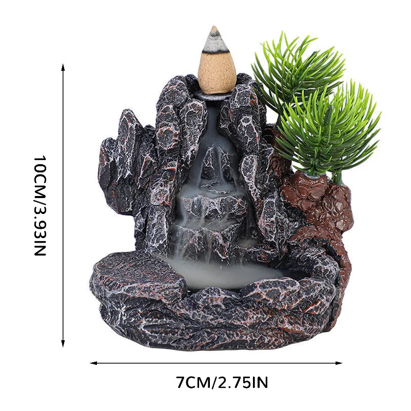 Serene Waterfall Backflow Incense Burner