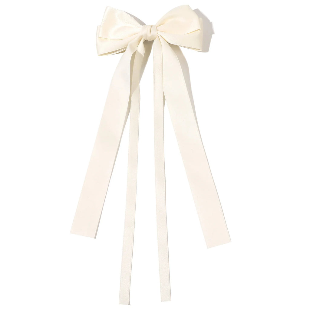 Elegant Satin Ribbon Hair Bow Clip