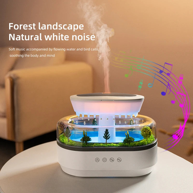Aroma Humidifier Raindrop Air Humidifier Colorful Light