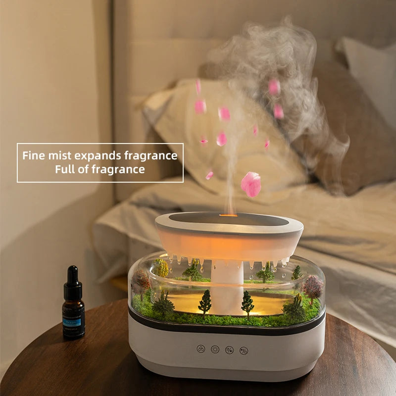 Aroma Humidifier Raindrop Air Humidifier Colorful Light