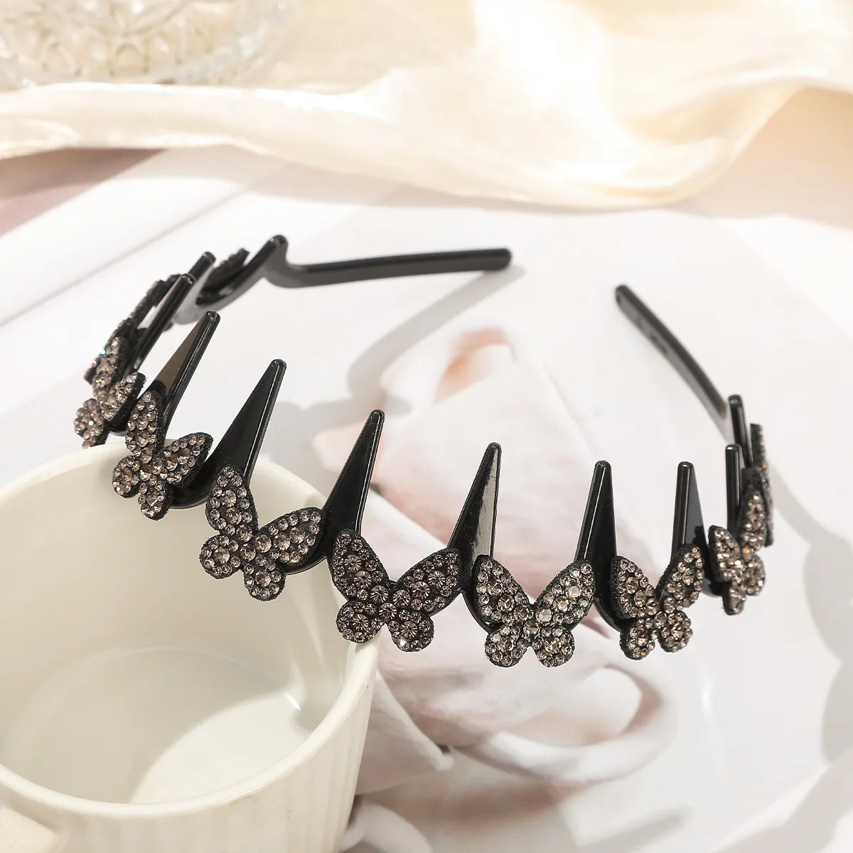 Elegant Christal Butterfly  Headband