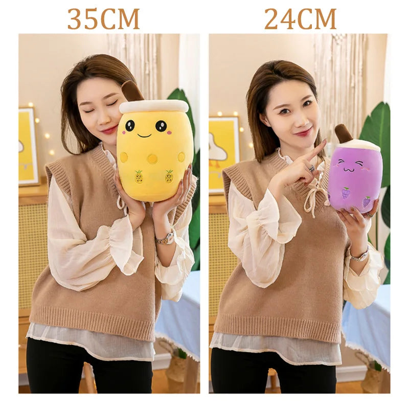 Cute Stuffed Boba Plush Pillow 24CM