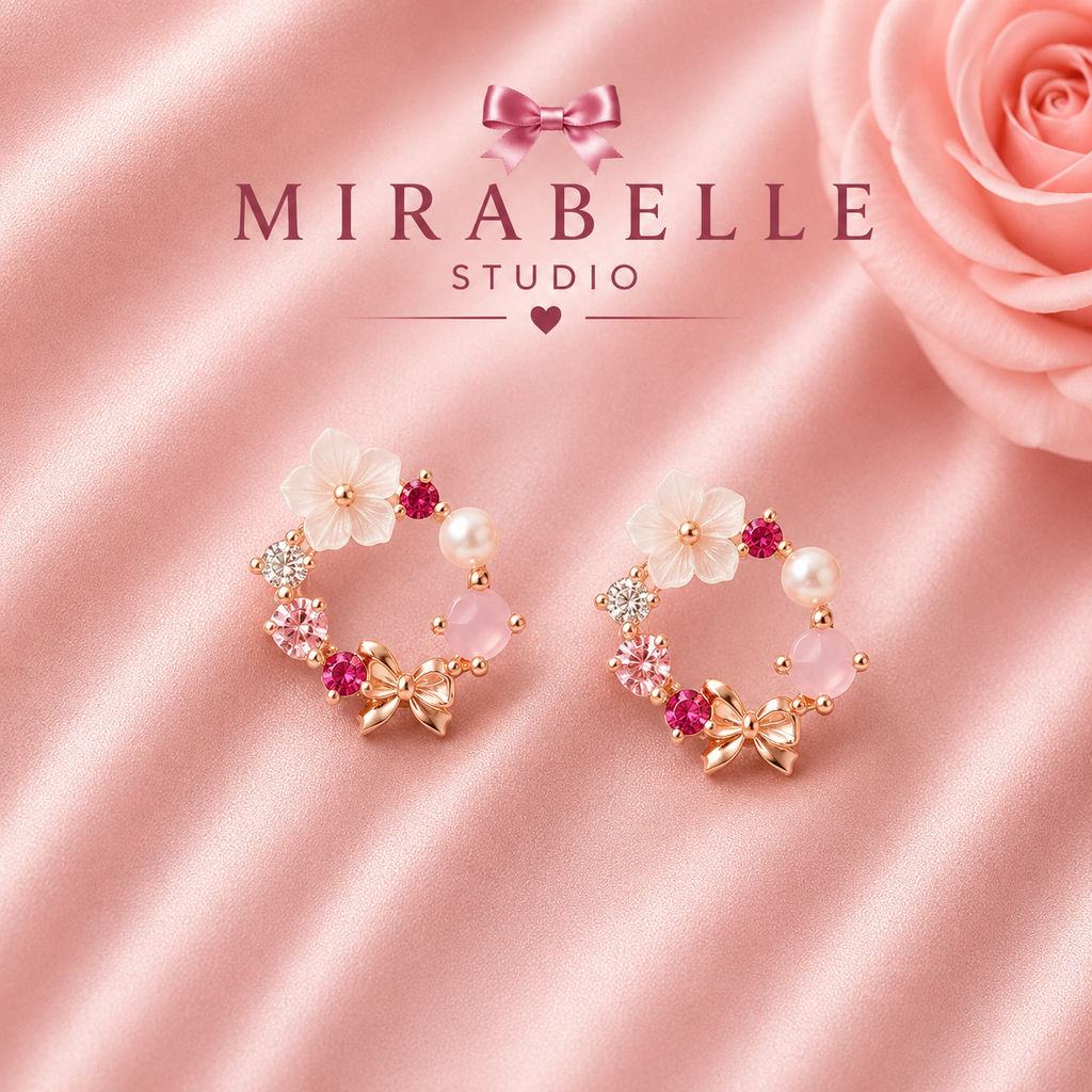 Pink Blossom Earrings