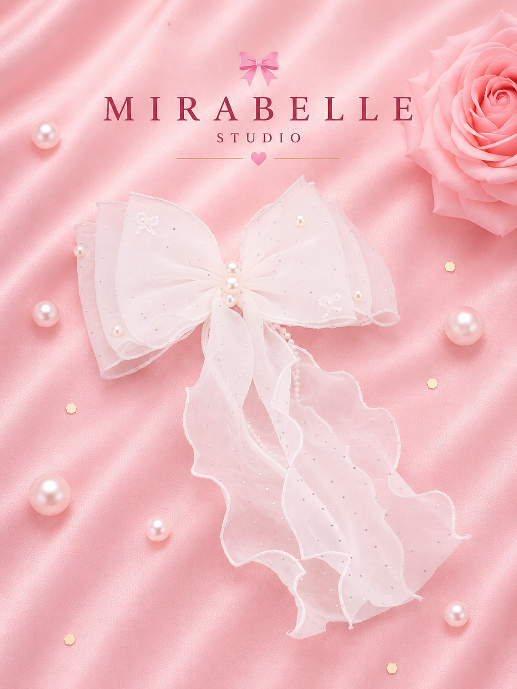 Aurora Veil Hair Bow