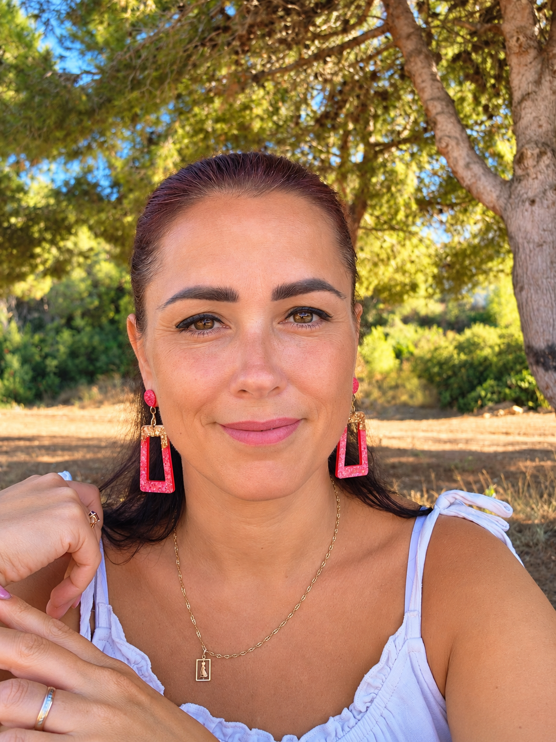 Rosé Gold Sparkle Earrings