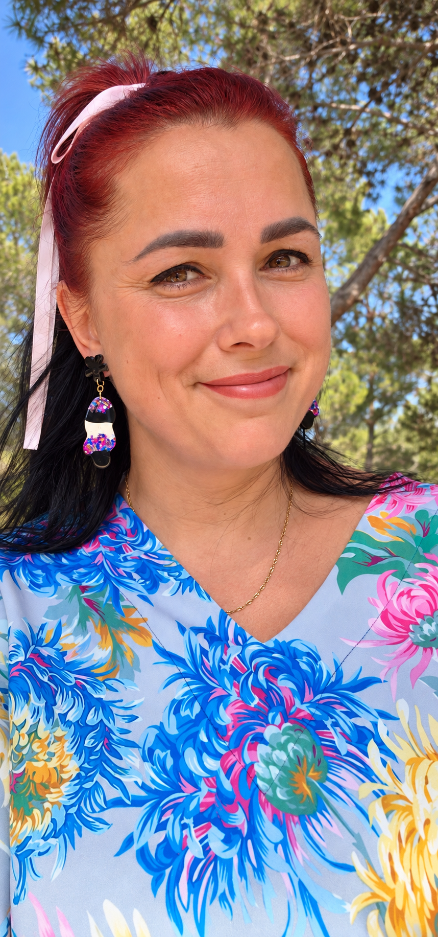 Midnight Confetti Statement Earrings