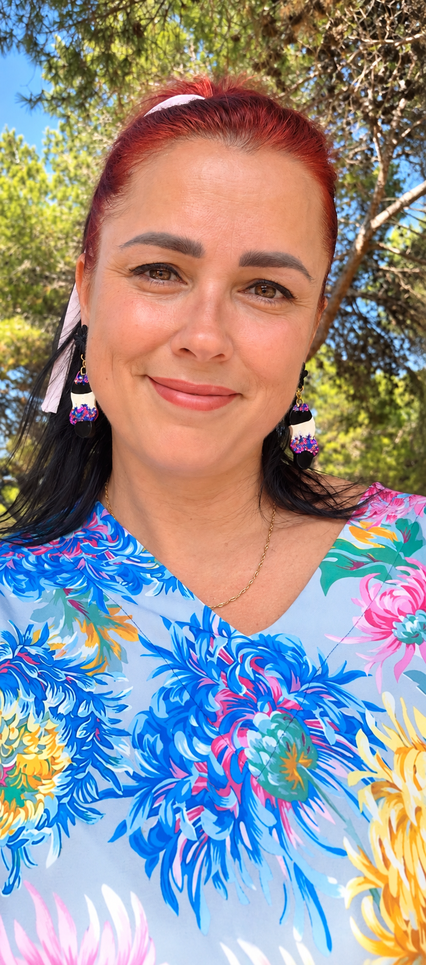 Midnight Confetti Statement Earrings