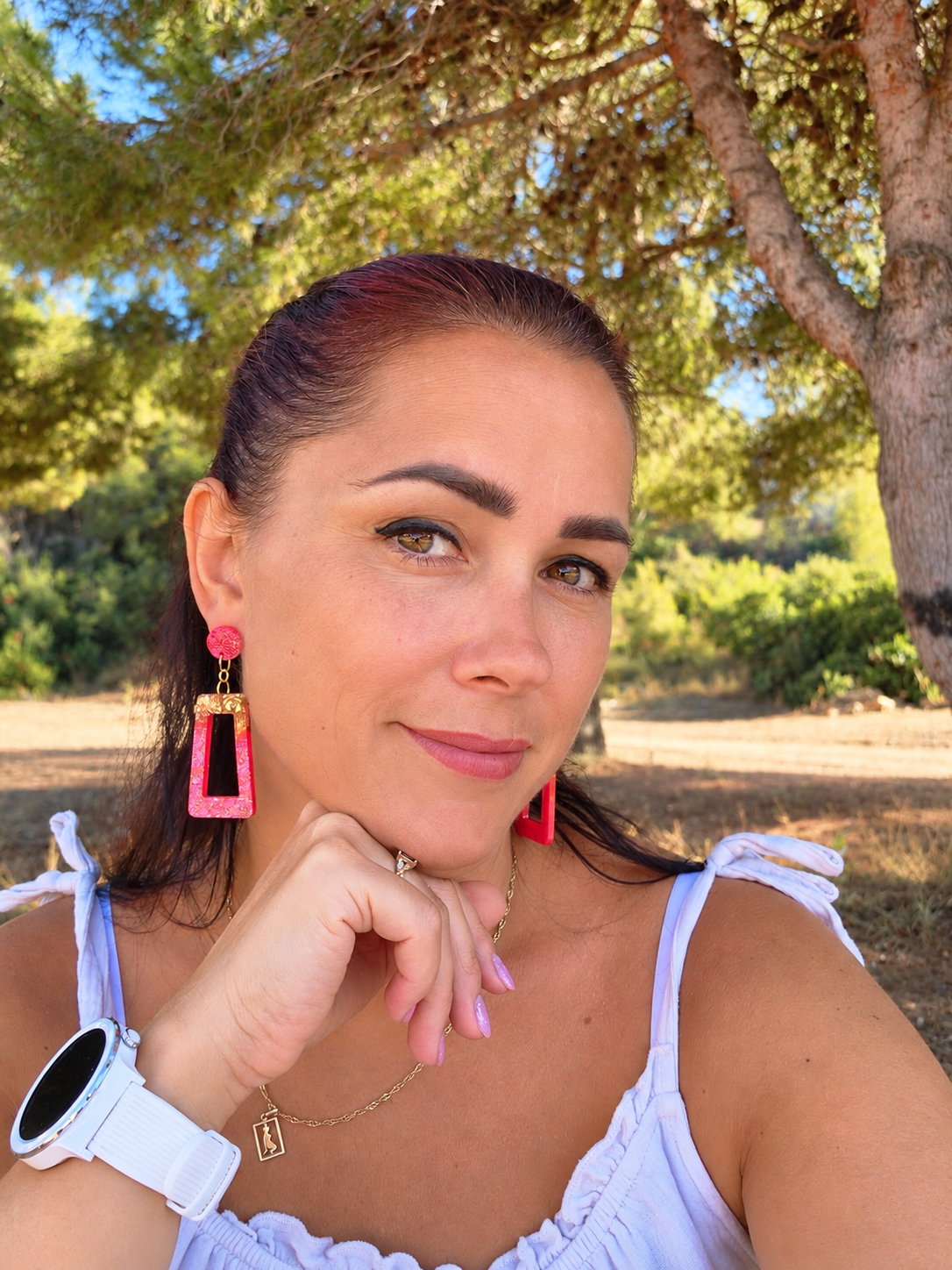 Rosé Gold Sparkle Earrings